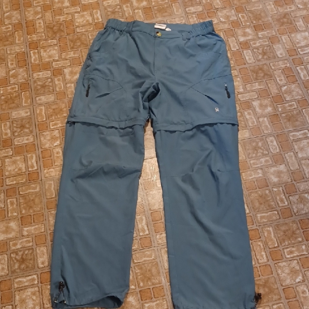 Men's Versatile Cargo Pants in Blue Size Xlarge Shorts Or Pants